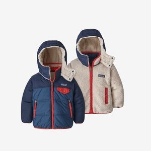 Patagonia boys reversible navy coat 4T